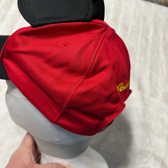 Disney Mickey Mouse W/ Ears “Oh Boy!” Disney Parks Red Hat Size Toddlers - Picture 5 of 9